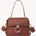 Top Quality Fake Chloe Small Tess Day Bag In Caramel Grained Leather