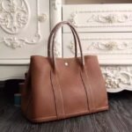 Brown Knockoff Hermes Garden Party 36cm Practical Canvas Tote - Image 5