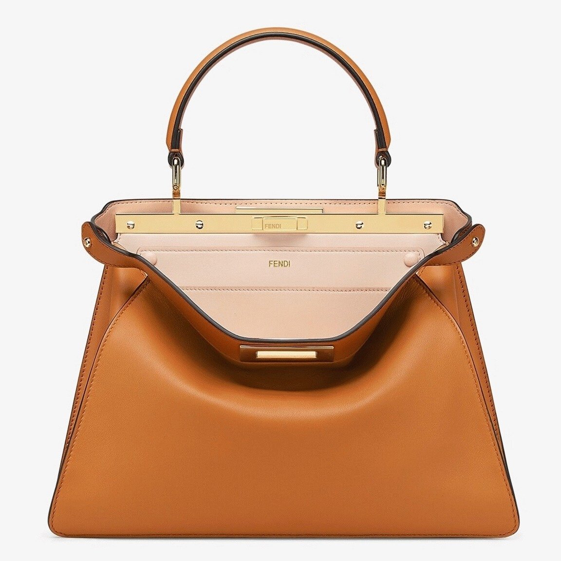 73A7F0C9-FAFD-B28C-DCBD-79C59AB828D5.jpg Top Quality Replica Fendi Peekaboo ISeeU Medium Bag In Brown Calfskin - Image 1
