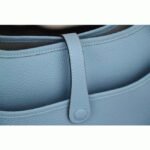 Light Blue Evelyne III PM Bag Designer Replica Hermes Soft Hue Tote - Image 5