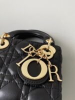 Dior Lady Dior Micro Bag Fake in Black Cannage Lambskin - Image 6