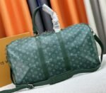 Louis Vuitton Monogram Heritage Canvas Keepall Bandouliere 50 In Green - Image 3