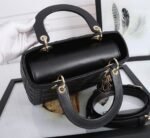 Dior Lady Dior Medium Bag Replica in Black - Image 3