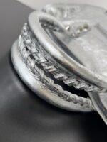 Knockoff Balenciaga Le City Small Bag Silver Metallic Lambskin - Image 6