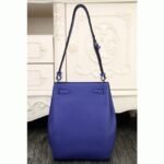 Blue Leather Knockoff Hermes So Kelly 22cm Cool-Toned Handbag - Image 8