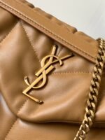 PUFFER SMALL CHAIN BAG IN VELVET AND SMOOTH LEATHER - Image 7