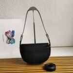 Prada Arque Shoulder Bag with Flap Replica in Black - Image 6
