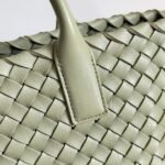 Top Quality Knockoff Bottega Veneta Cabat Mini Bag In Travertine Intrecciato Lambskin - Image 6