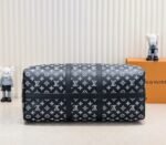 LV Monogram Shadow Keepall Bandouliere 50 In Black - Image 4