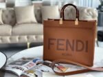 Top Quality Replica Fendi Sunshine Medium Tote Bag In Brown Calfskin - Image 3
