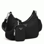 Prada Re-Edition Shoulder Bag Fake in Black - Image 7