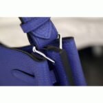 Blue Leather Knockoff Hermes So Kelly 22cm Cool-Toned Handbag - Image 4