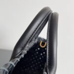 Top Quality Fake Bottega Veneta Cabat Mini Bag In Black Intrecciato Lambskin - Image 10