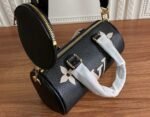 Louis Vuitton Monogram Empreinte Papillon BB Bag In Black And Beige - Image 4
