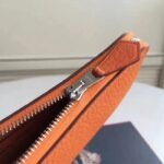 Orange 1:1 Replica Hermes Wallet Azap Zipped - Image 3