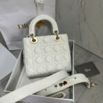 Dior Small Lady Dior My ABCDior Bag Faux in White - Image 5