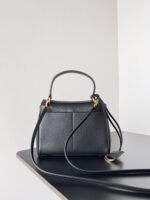 Knockoff Balenciaga Rodeo Mini Bag Black Calfskin - Image 9