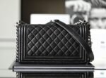 Chanel Boy Sliver Hardware Caviar Cow Leather - Image 7