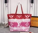 Louis Vuitton Seasonal Escale Neverfull MM Tote In Rouge Red - Image 2