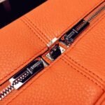 Orange Fake Hermes Victoria II 35cm Bag - Image 6