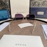 Gradient GG Metal & Acetate Butterfly Sunglasses - Image 8