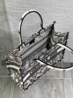 Dior Large Book Tote Bag Fake in White Toile de Jouy Soleil Embroidery - Image 11