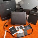 Fake Saint Laurent Cassandra Medium Bag Black - Image 3