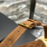 GABY MINI SATCHEL IN QUILTED SUEDE AND SHEARLING - Image 4