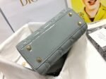 Dior Lady Dior Mini Chain Bag Replica with Chain in Grey - Image 5