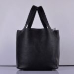 Black knockoff Hermes Picotin Lock handbag