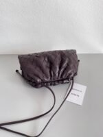 Knockoff Bottega Veneta Mini Pouch with Strap Grape - Image 4
