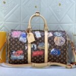 Louis Vuitton Flight Mode Monogram Canvas Keepall Bandouliere 45 Travel Bag