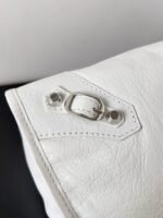 Knockoff Balenciaga Le City Small Bag White Arena Lambskin - Image 8