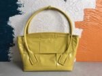 Top Quality Fake Bottega Veneta Arco Medium Bag In Yellow Intrecciato Leather - Image 9