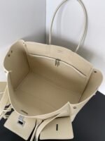 Knockoff Balenciaga Bel Air Carry All Medium Bag Beige Calfskin - Image 3
