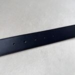 WIDE LEATHER BELT WITH DOUBLE G BUCKLE - Image 8