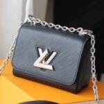 Louis Vuitton Epi Leather Twist Mini Bag In Black