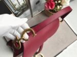 Dior Saddle Bag Replica in Red Smooth Calfskin - Image 2