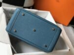 Fake Hermes Lindy 30cm bag in blue jean tone - Image 8