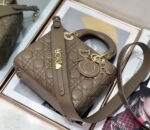 Dior Small Lady Dior My ABCDior Bag Fake in Warm Taupe - Image 2