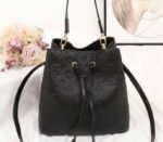 Louis Vuitton Monogram Empreinte NeoNoe MM Bag In Black