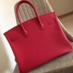 Budget Red Hermes Birkin 30cm Fake Bag - Image 6
