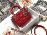Dior Lady Dior Mini Bag Knockoff in Red - Image 10