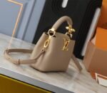 Louis Vuitton Capucines Mini Capucines Handbag In Galet Gray - Image 3