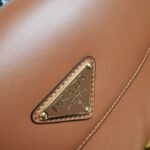 Brown Prada Arque Shoulder Bag with Flap Fake - Image 5
