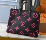 Monogram Empreinte OnTheGo GM Tote In Black And Magenta Pink
