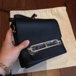 Black knockoff Hermes Mini Sac Roulis handbag - Image 6