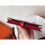 Red Epsom Fake Hermes Bearn Wallet - Image 5