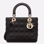 Dior Lady Dior Medium Bag Fake in Noir