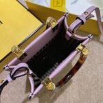 Top Quality Knockoff Fendi Mini Sunshine Shopper Bag In Lilas Leather - Image 5